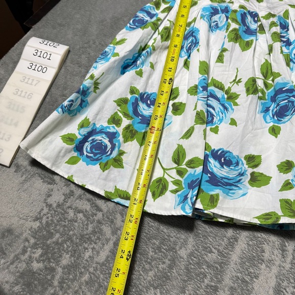 Mini Boden Skirt Girls 11-12Y White Floral Tiered Ruffle Adjustable Waistband - Picture 5 of 7